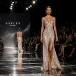 modelo en desfile en Montevideo