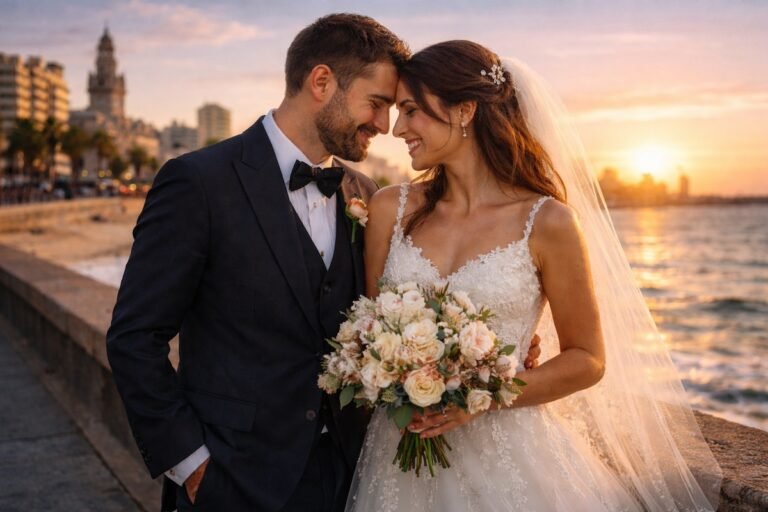 Precios de fotógrafos de bodas en Montevideo 4 boda en rambla de Montevideo