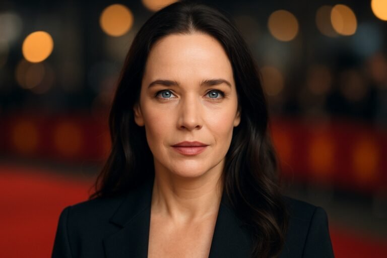 Mujer de ojos claros en portada web