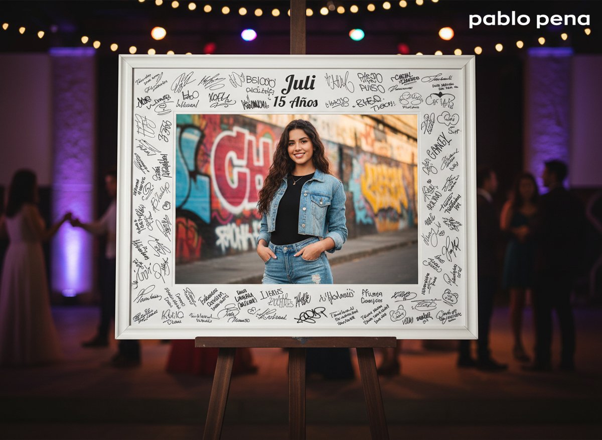 Quince Años Inolvidables: Cómo Elegir al Fotógrafo Perfecto 1 mural de firmas