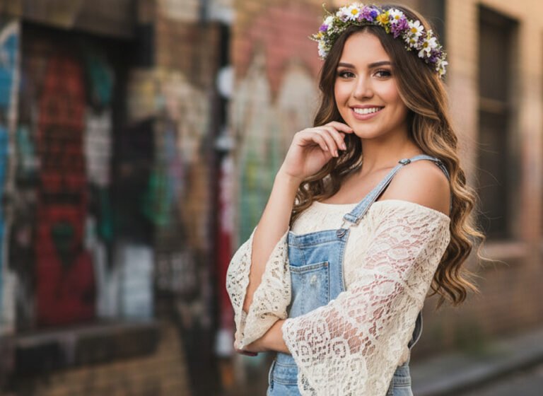 quinceañera en Montevideo con fondo de arte urbano en Palermo