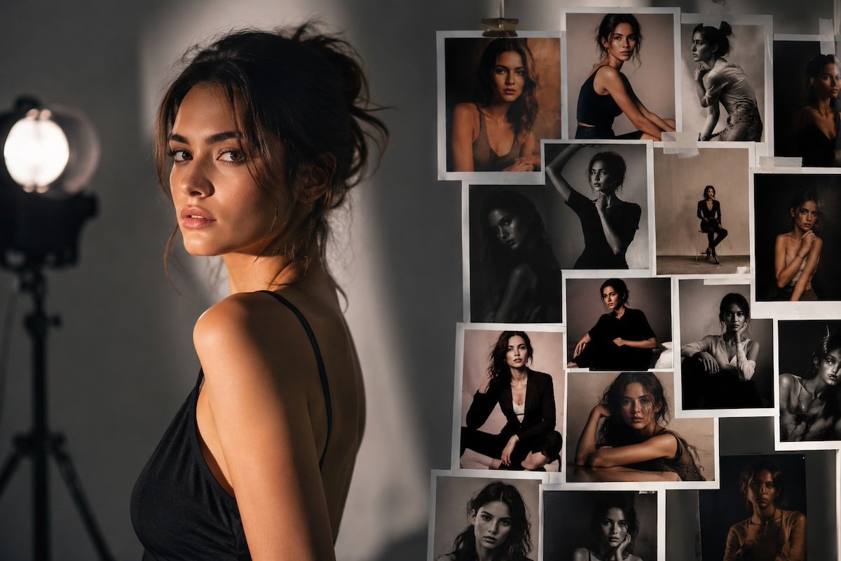 Moodboards de poses y lenguaje corporal en fotografía
